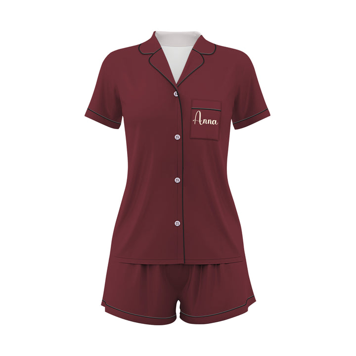 Custom Birthday Anniversary Women Short Pajamas Sets