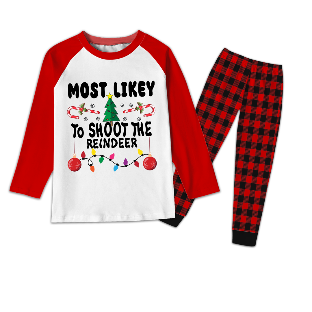 Custom Most Likely to Christmas Family Pajamas Set