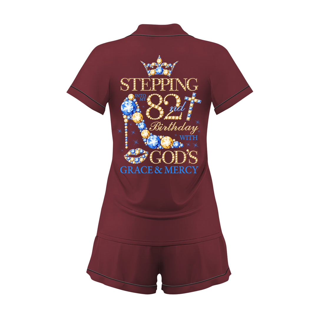 Custom Birthday Anniversary Women Short Pajamas Sets