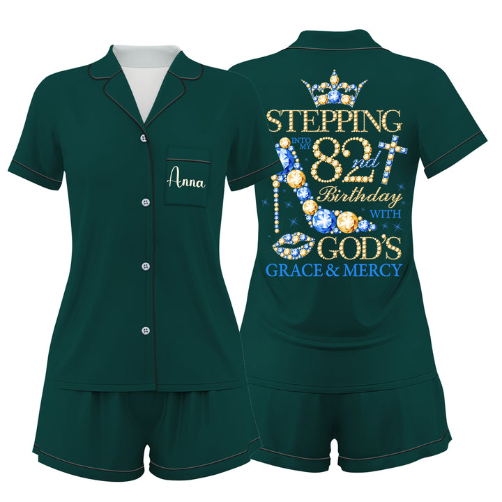 Custom Birthday Anniversary Women Short Pajamas Sets