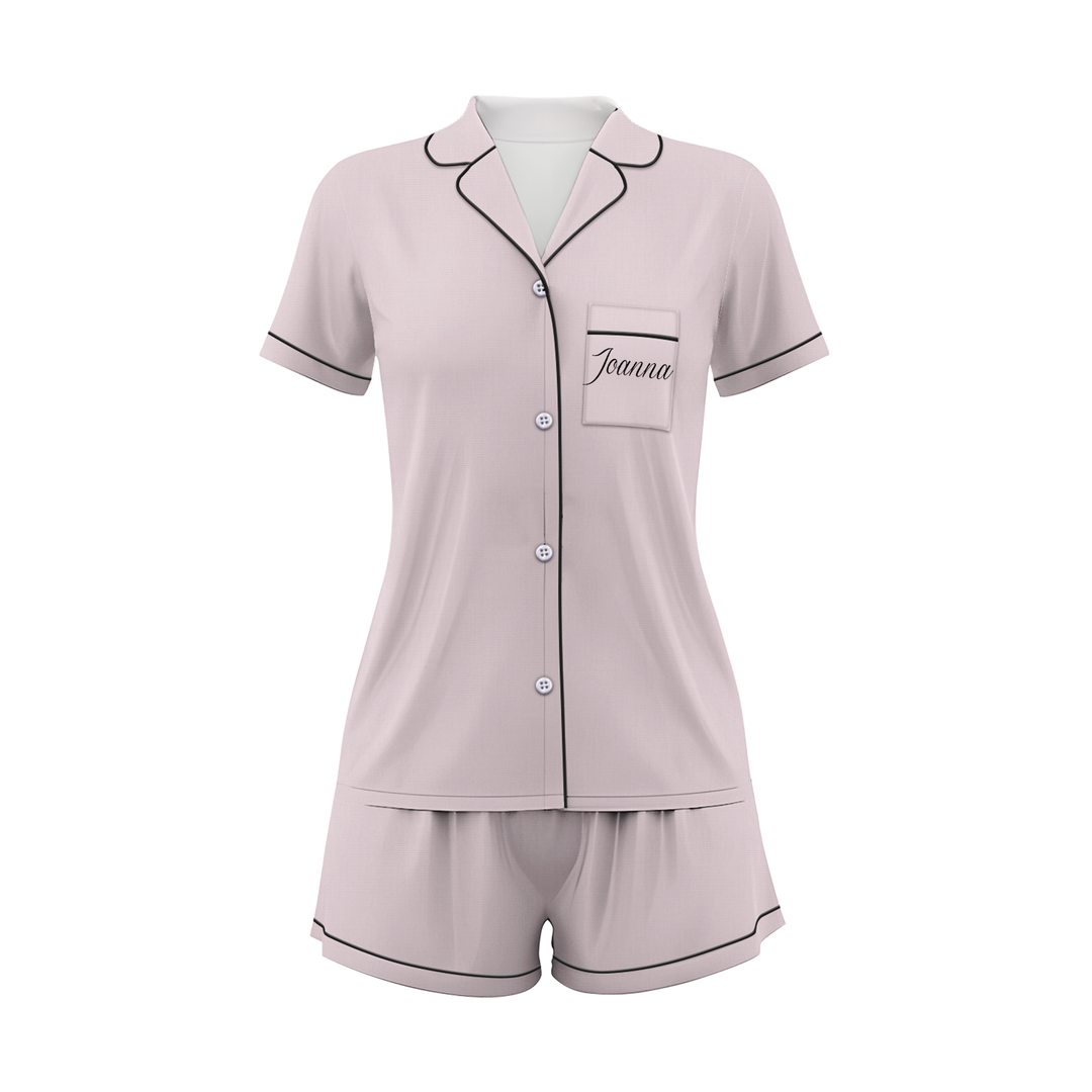 Custom Mother Of The Bride Wedding Satin Short Pajamas Sets