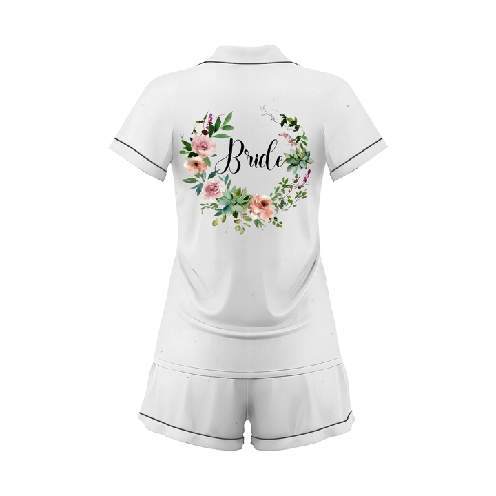 Custom Text Women Short Pajamas Set