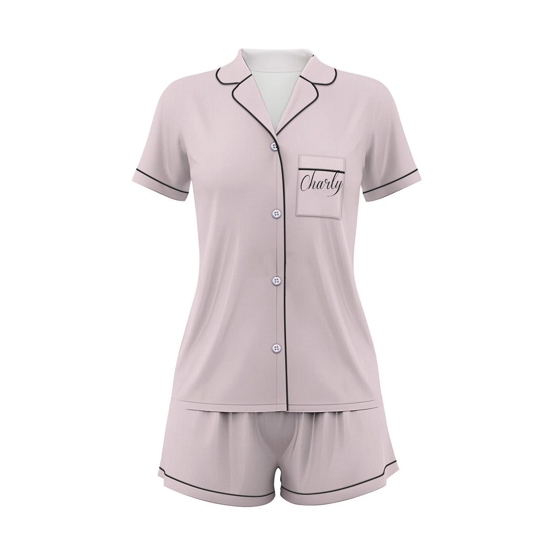 Custom Bride Bridesmaid Wedding Short Pajamas Sets