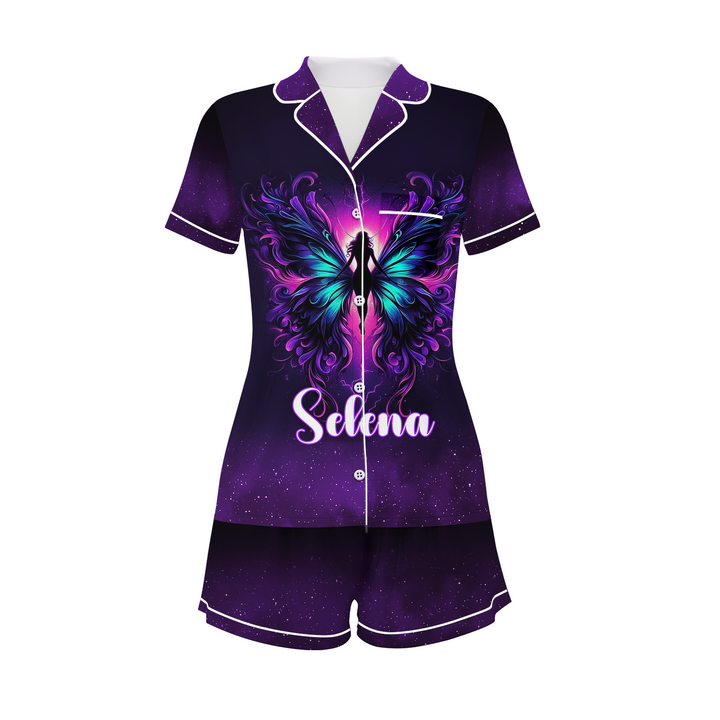 Custom Text She Has The Soul of a Gypsy Short Pajamas Set