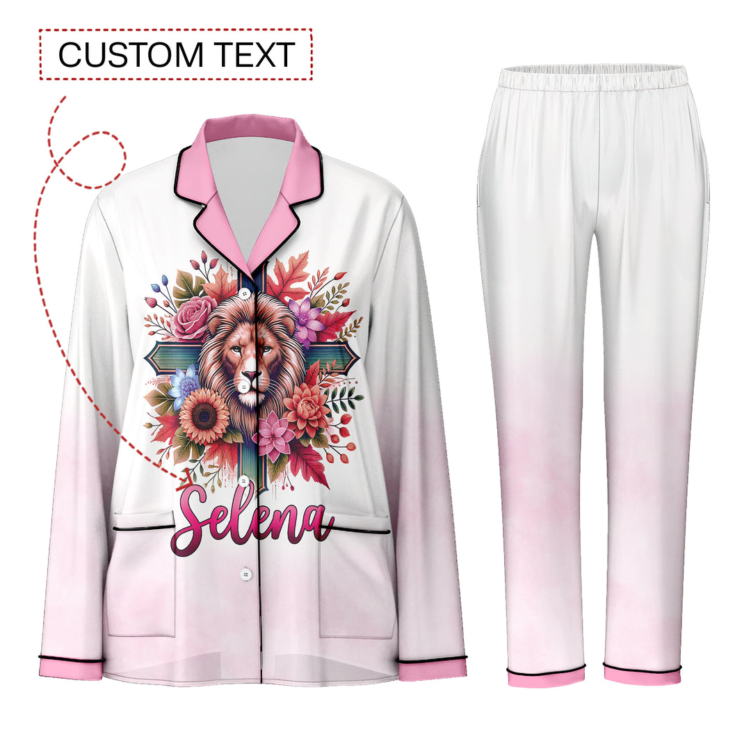 Custom Text Forgive One Another Just As God Long Pajamas Set