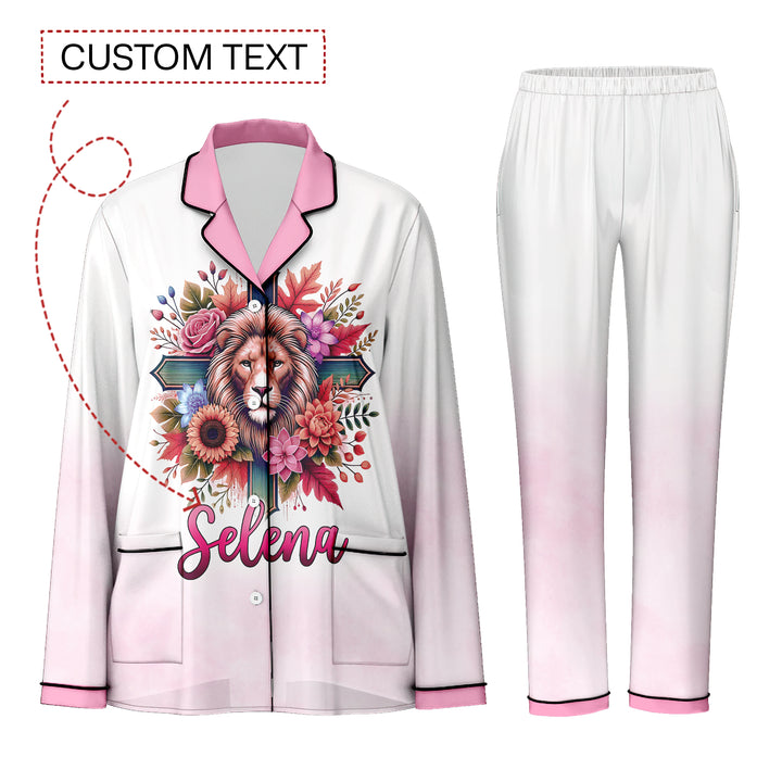 Custom Text Forgive One Another Just As God Long Pajamas Set