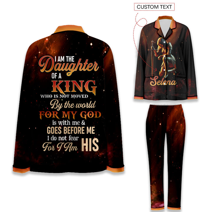 Custom Text  I Am Daughter Of A King Who Is Not Moved Short Pajamas Sets