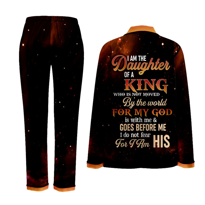 Custom Text  I Am Daughter Of A King Who Is Not Moved Short Pajamas Sets