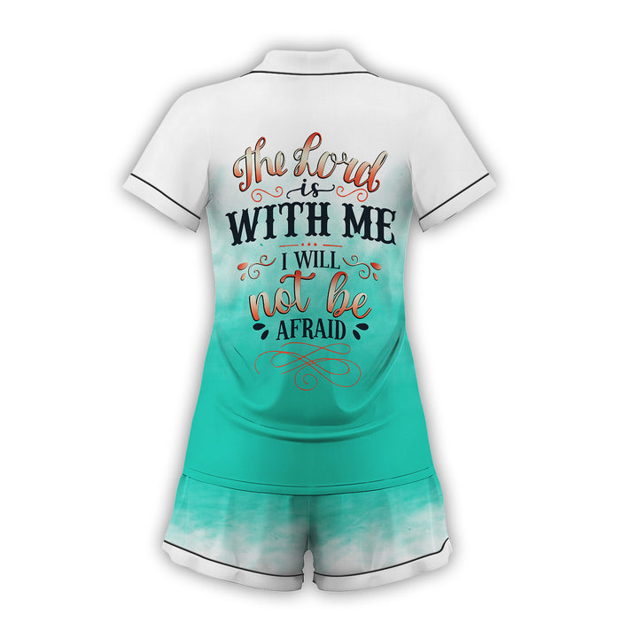 Custom Text He Lord Is With Me I will Not Be Afraid Short Pajamas Set