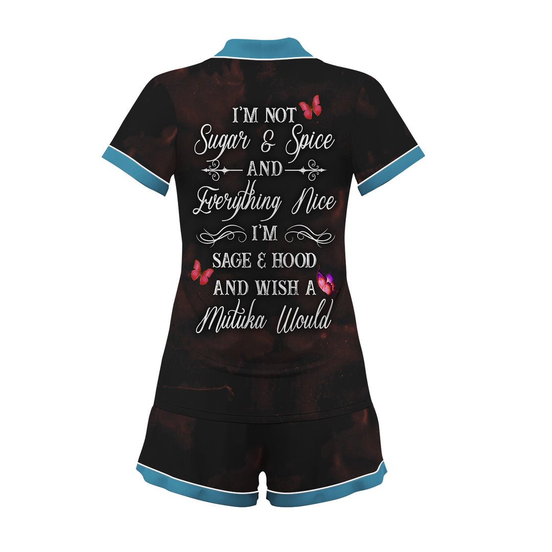 Custom Text  Short Pajamas Set