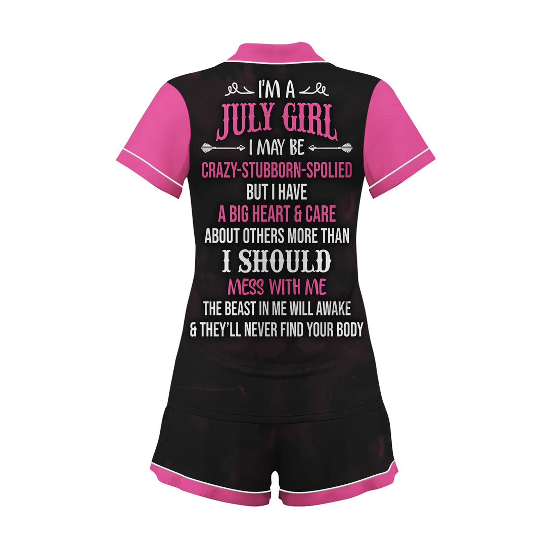 Custom Text Short Pajamas Set