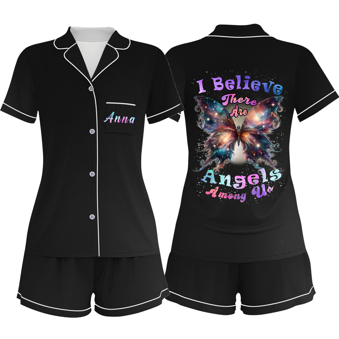 Custom Name Angles Among Us Short Pyjamas Set