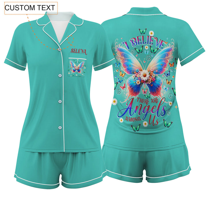 Custom Butterfly Short Pajamas Set