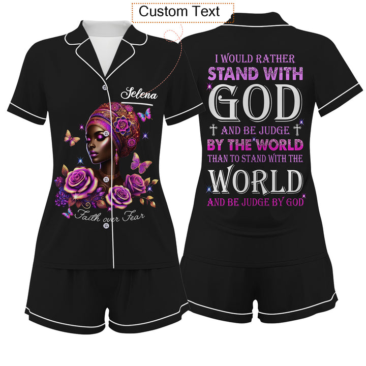 Custom Text Short Pajamas Set