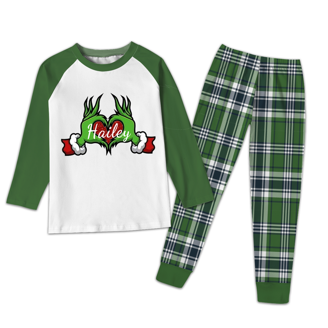 Custom Grinch Family  Grinchmas Pajamas Set