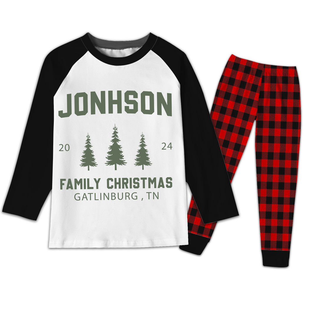 Custom Family Christmas Pajamas Set