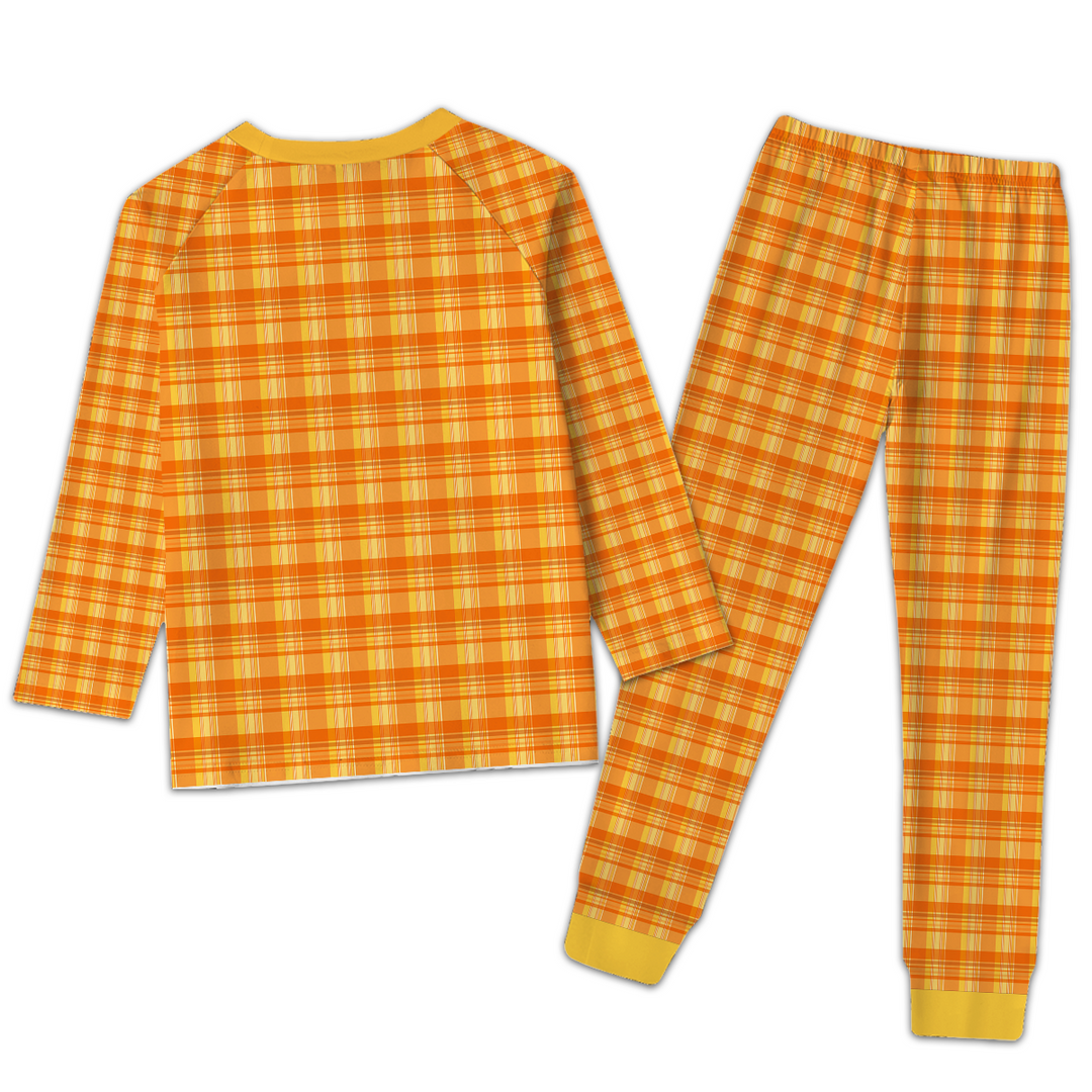 Plaid Light Bright Yellow Pajamas Set