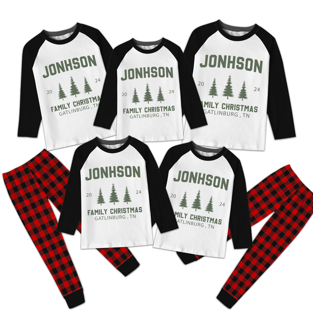 Custom Family Christmas Pajamas Set