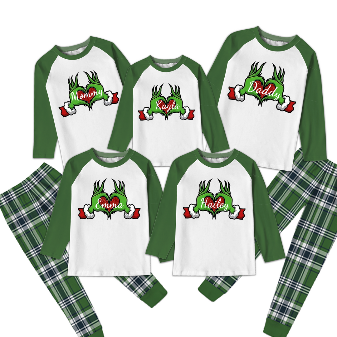 Custom Grinch Family  Grinchmas Pajamas Set