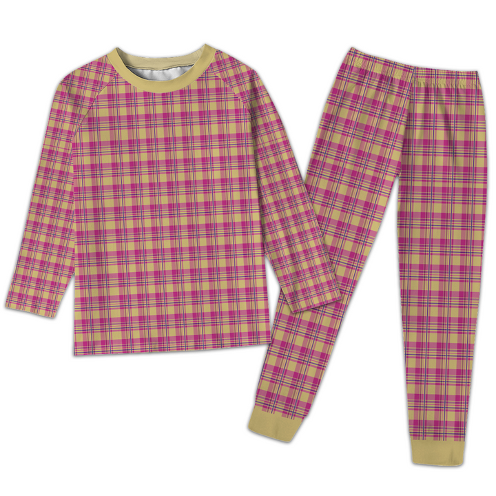 Red Blue Plaid Pajamas Set