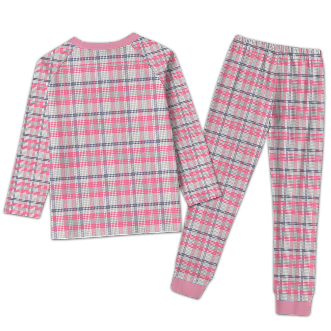 Ttartan Plaid Retro Color Pattern Pajamas Set