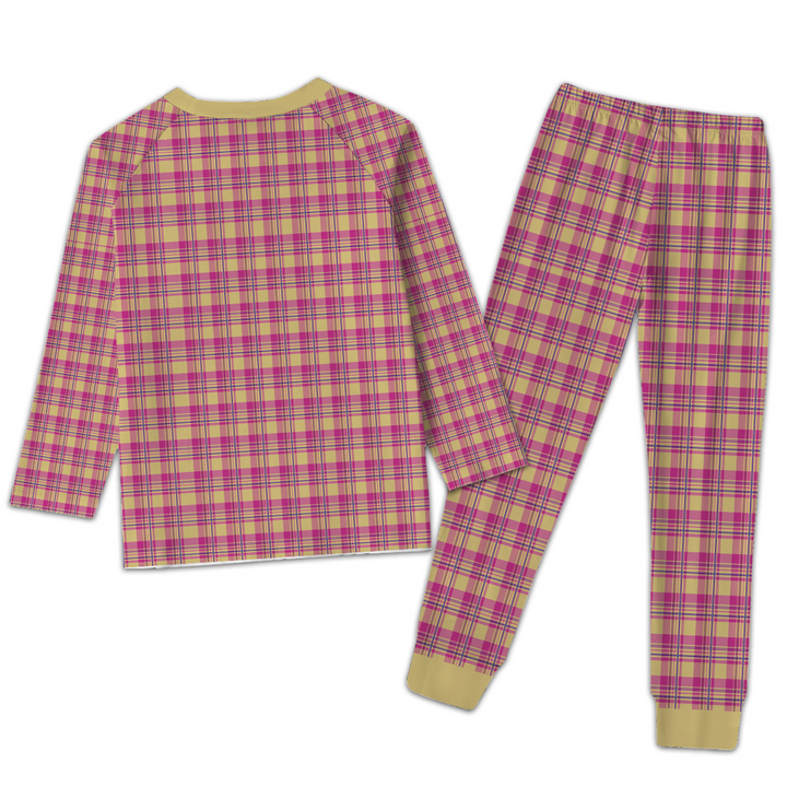 Red Blue Plaid Pajamas Set