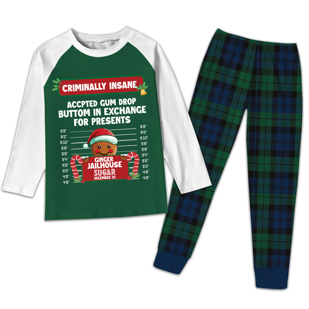 Family Group Gingerbread Crimes Christmas Pyjamas Set