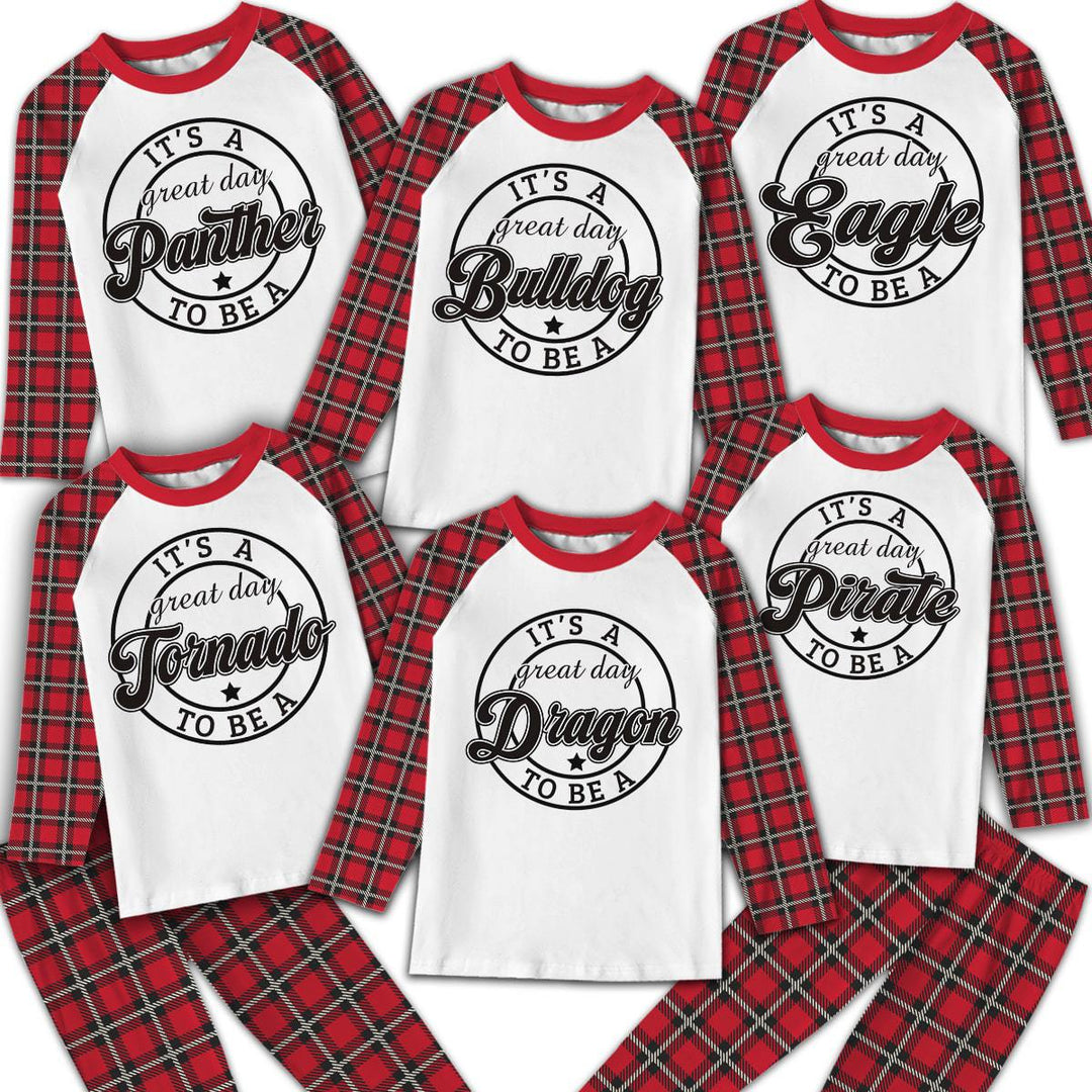 Custom Mascot School Team Name Fans Pyjamas Set